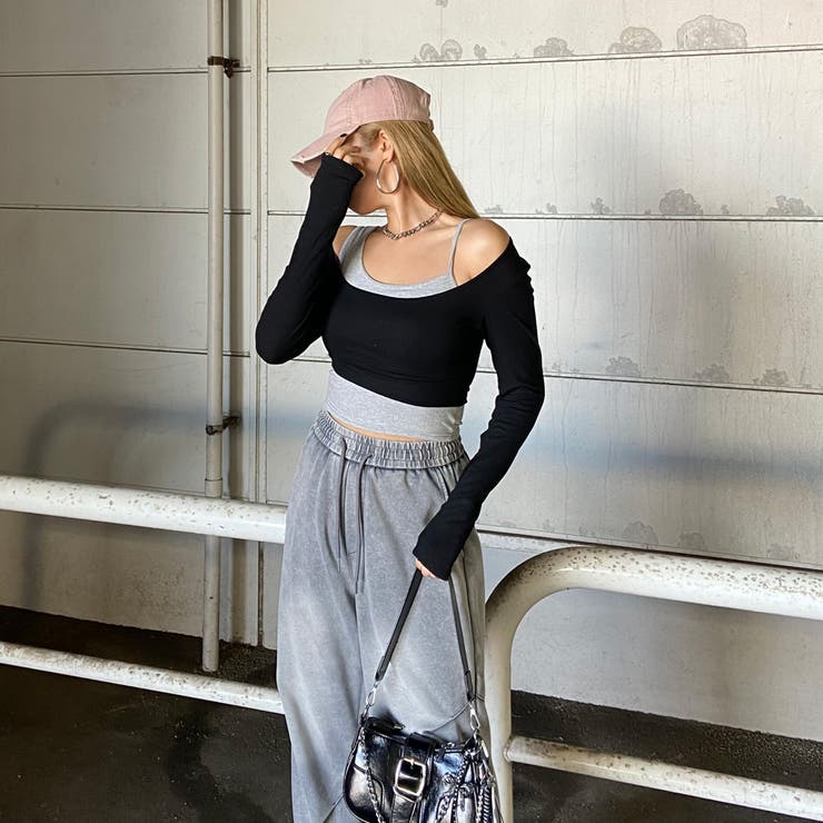 インナー付きショートトップス | non-hedge  | 詳細画像3 