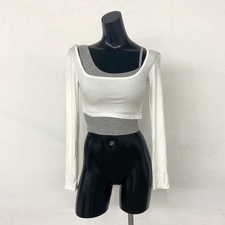 インナー付きショートトップス | non-hedge  | 詳細画像27 