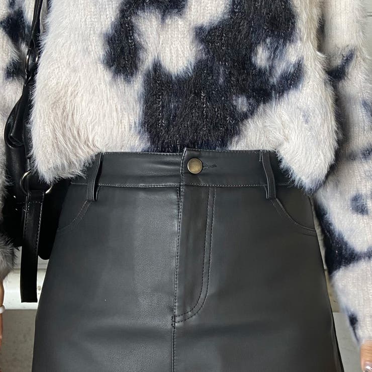 ヴィンテージライク合成皮革スカパン | non-hedge  | 詳細画像21 