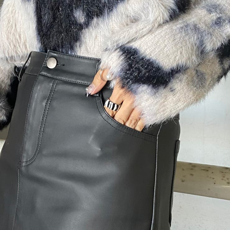 ヴィンテージライク合成皮革スカパン | non-hedge  | 詳細画像23 