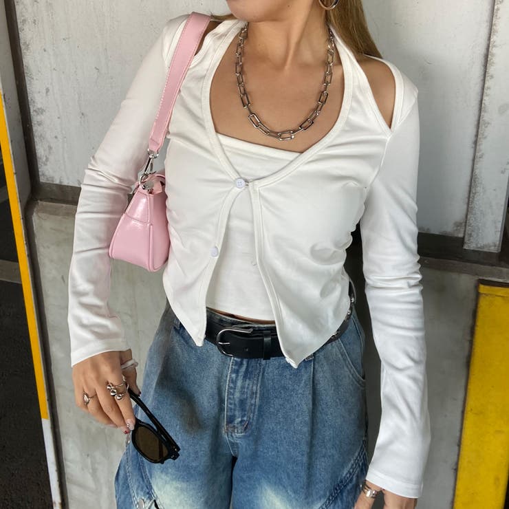 オフホワイト | アンサンブル風サイドドロストトップス | non-hedge 