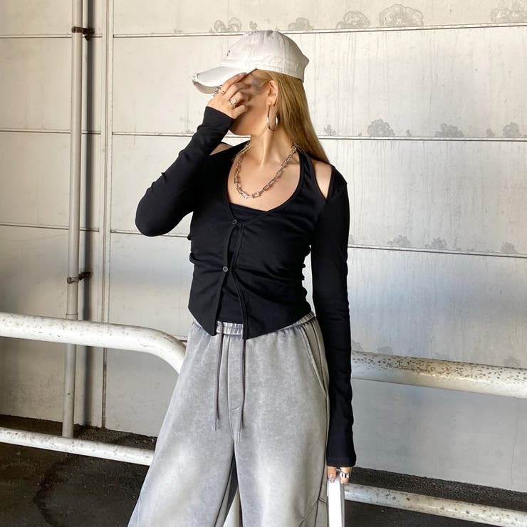 アンサンブル風サイドドロストトップス | non-hedge  | 詳細画像21 