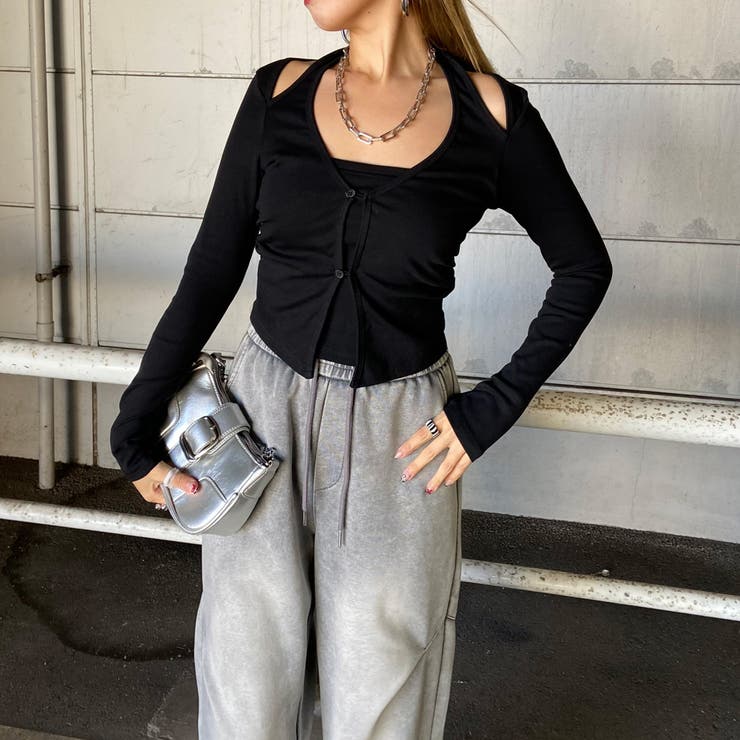 アンサンブル風サイドドロストトップス | non-hedge  | 詳細画像25 