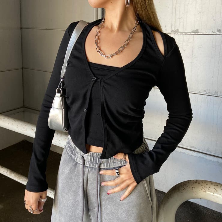 アンサンブル風サイドドロストトップス | non-hedge  | 詳細画像27 