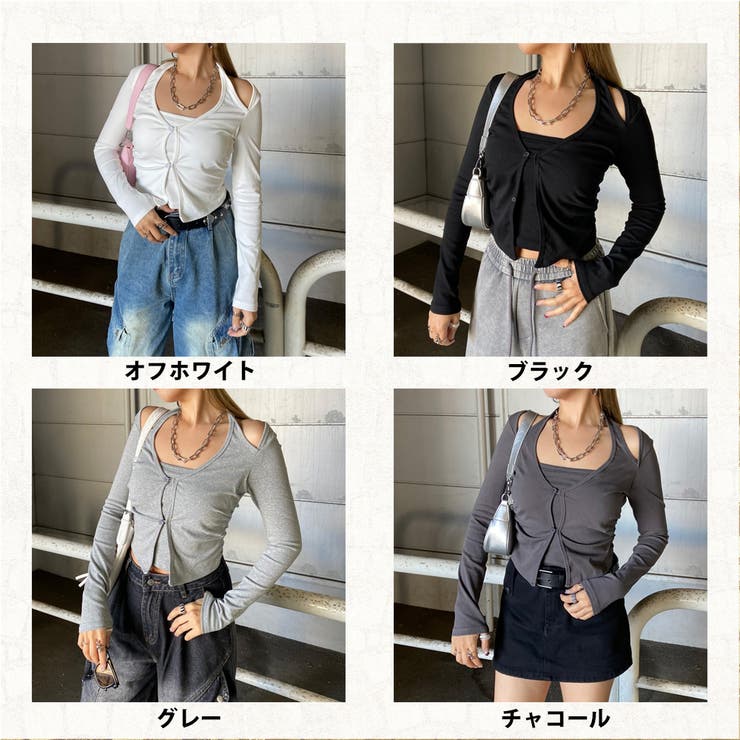 アンサンブル風サイドドロストトップス | non-hedge  | 詳細画像40 