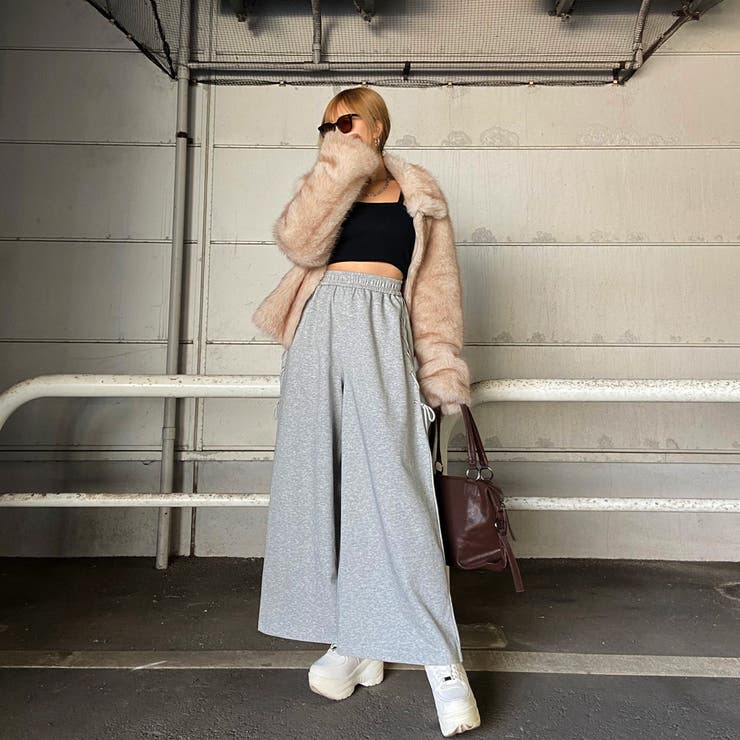 サイドレースアップカットワイドパンツ | non-hedge  | 詳細画像14 