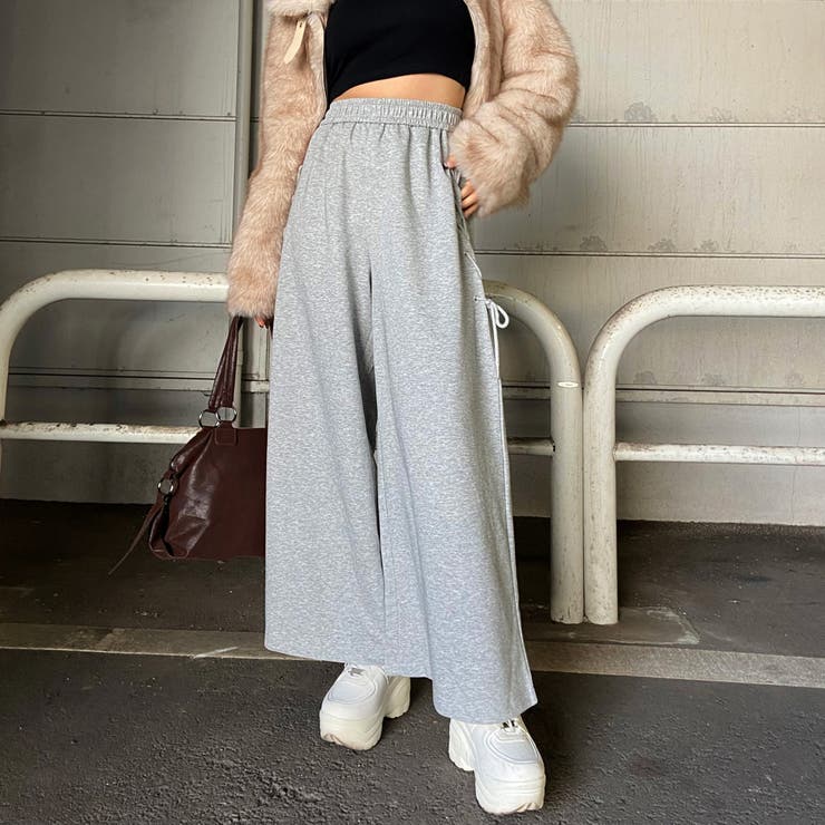 サイドレースアップカットワイドパンツ | non-hedge  | 詳細画像15 