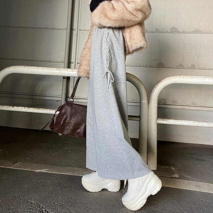 サイドレースアップカットワイドパンツ | non-hedge  | 詳細画像17 