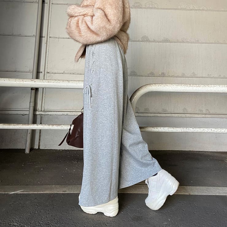 サイドレースアップカットワイドパンツ | non-hedge  | 詳細画像19 