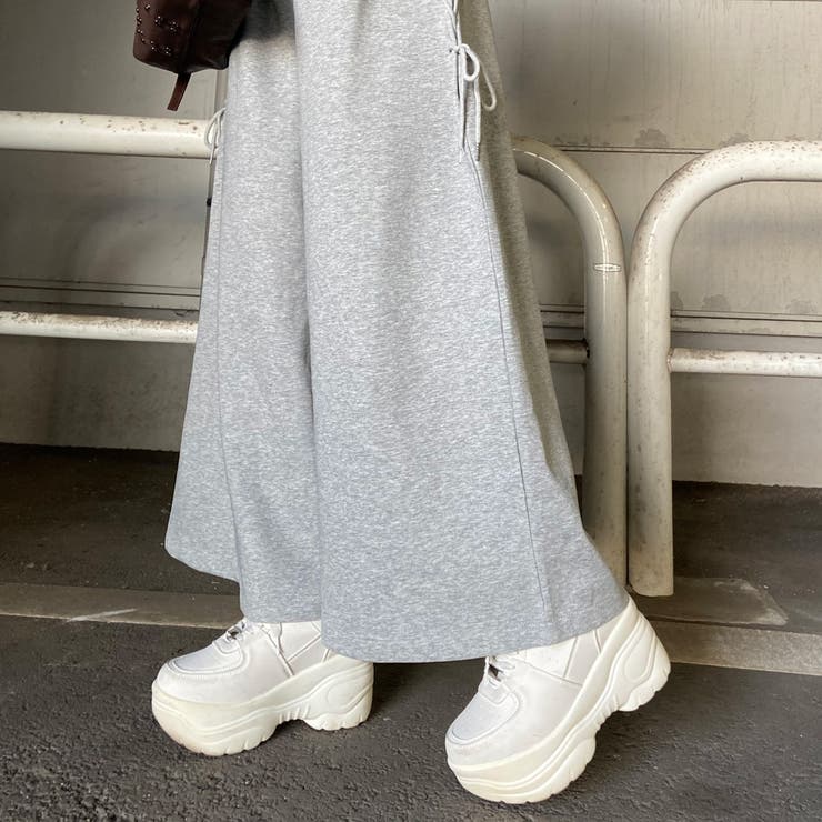 サイドレースアップカットワイドパンツ | non-hedge  | 詳細画像30 