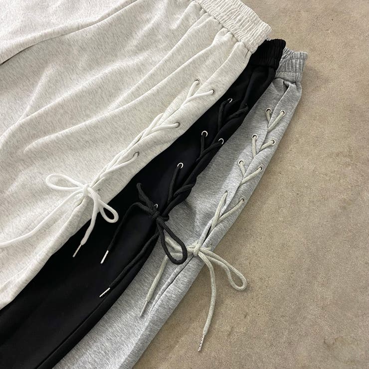 サイドレースアップカットワイドパンツ | non-hedge  | 詳細画像33 