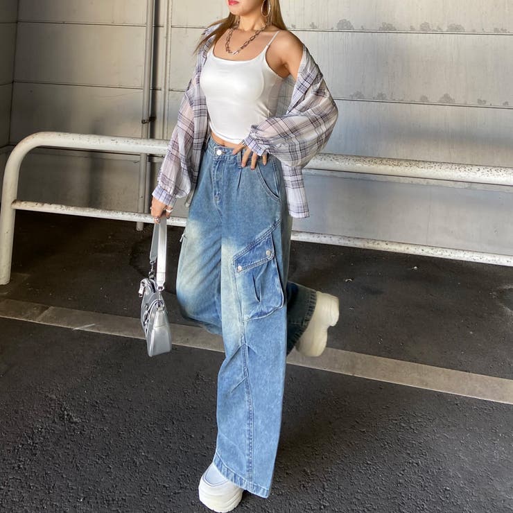 タックデニムカーゴパンツ | non-hedge  | 詳細画像6 