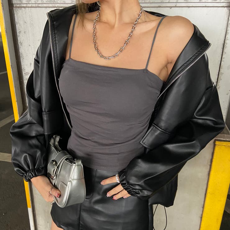 チャコール | タックキャミソール | non-hedge 