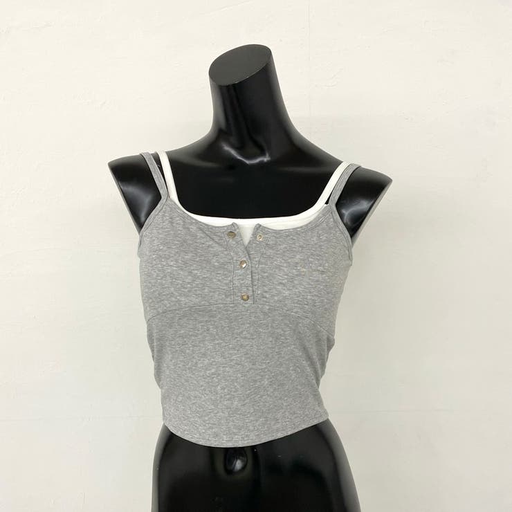 シルバーボタンアンサンブル風キャミソール | non-hedge  | 詳細画像13 