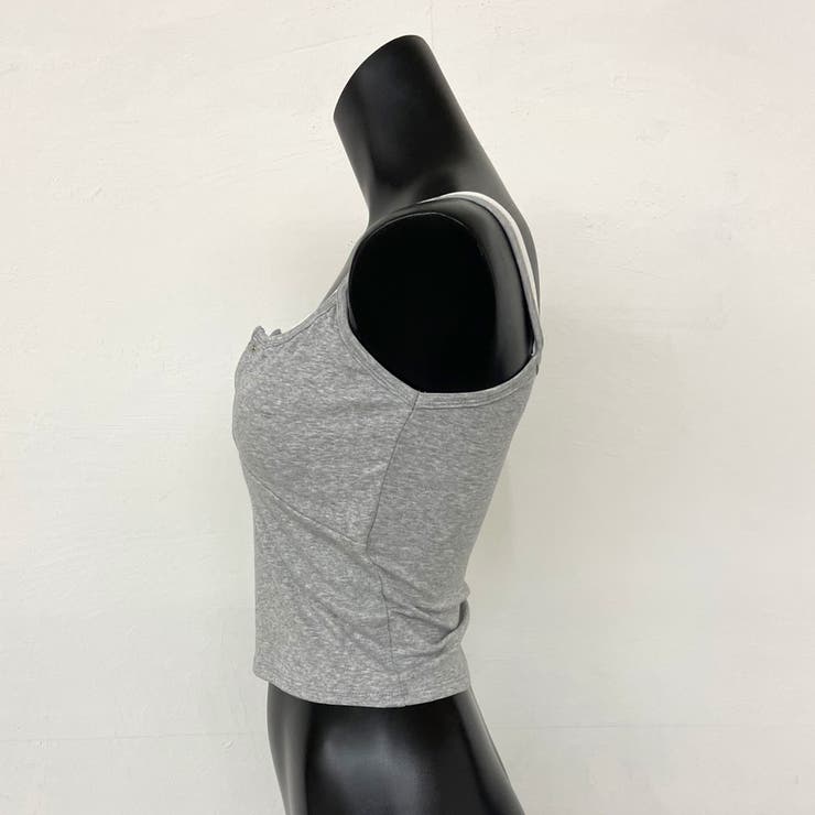 シルバーボタンアンサンブル風キャミソール | non-hedge  | 詳細画像14 