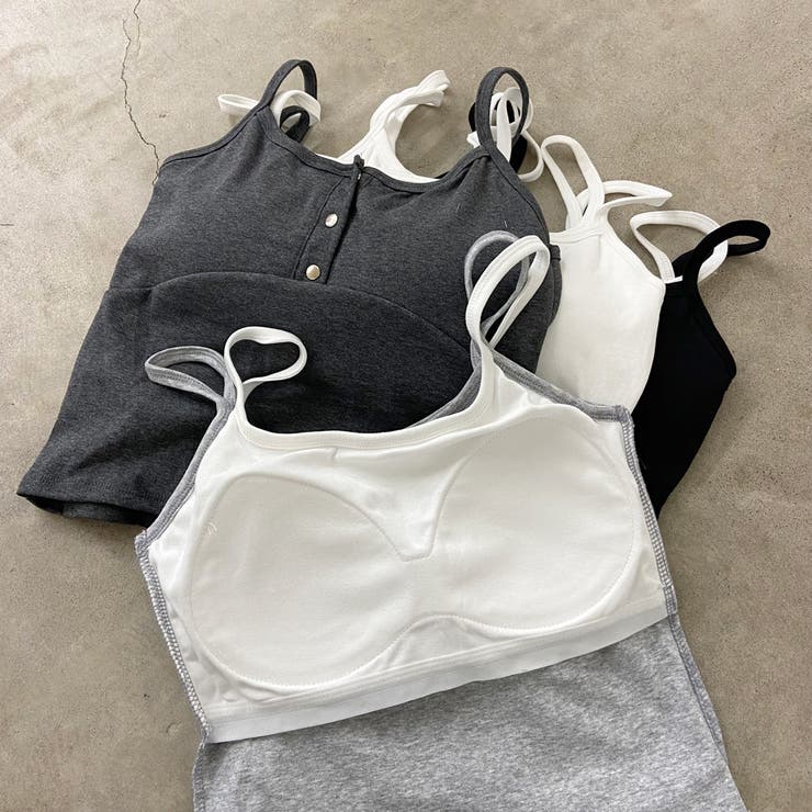 シルバーボタンアンサンブル風キャミソール | non-hedge  | 詳細画像24 