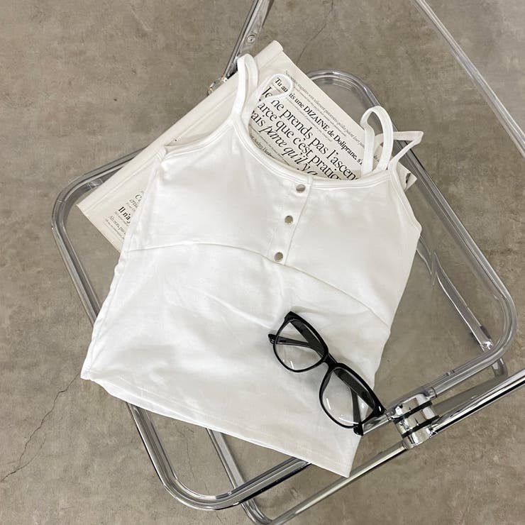 シルバーボタンアンサンブル風キャミソール | non-hedge  | 詳細画像26 