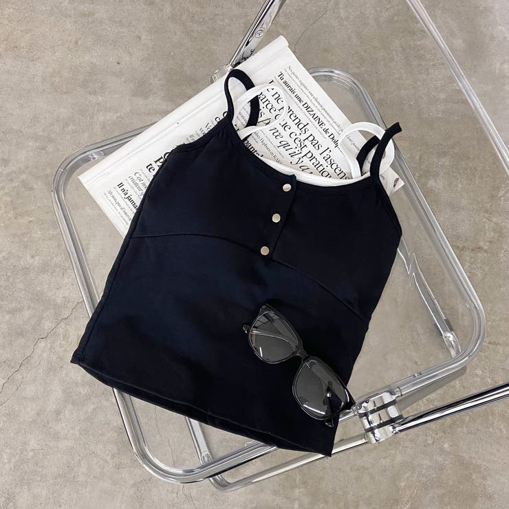 シルバーボタンアンサンブル風キャミソール | non-hedge  | 詳細画像27 