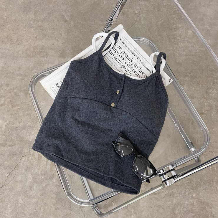 シルバーボタンアンサンブル風キャミソール | non-hedge  | 詳細画像29 