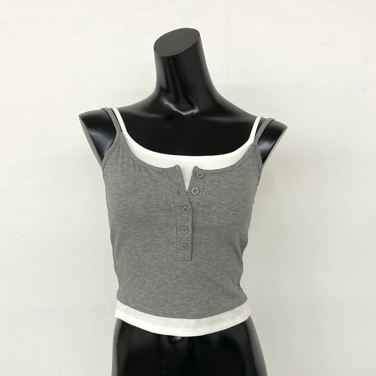 ボタンヘンリーアンサンブル風キャミソール | non-hedge  | 詳細画像11 