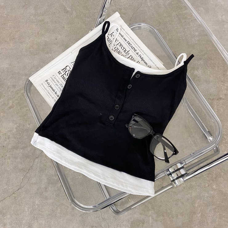 ボタンヘンリーアンサンブル風キャミソール | non-hedge  | 詳細画像24 