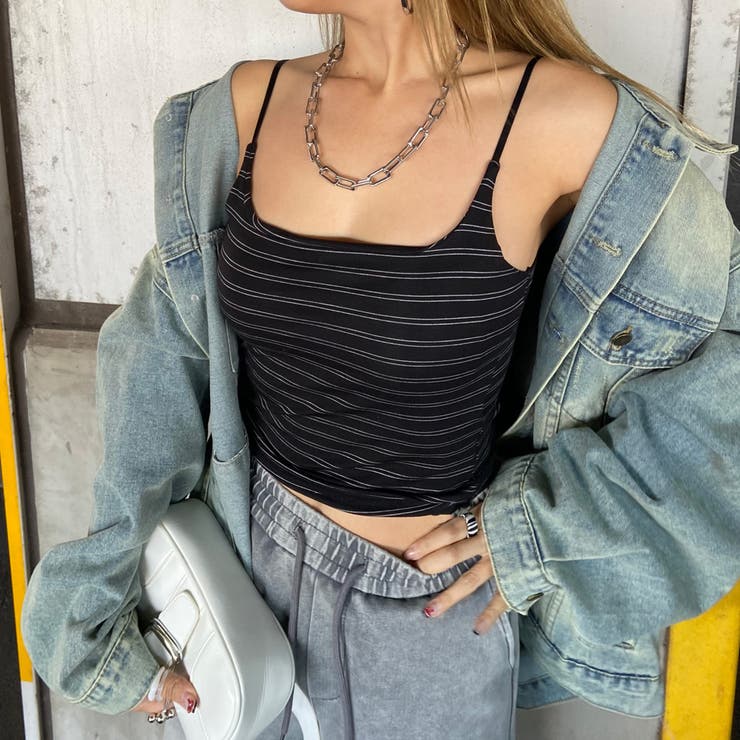 ブラック×ホワイト | ベーシックキャミソール | non-hedge 