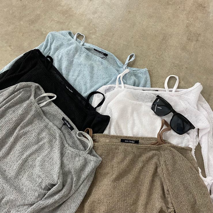 裾レースタンクトップ・透かしプルオーバーセット | non-hedge  | 詳細画像34 