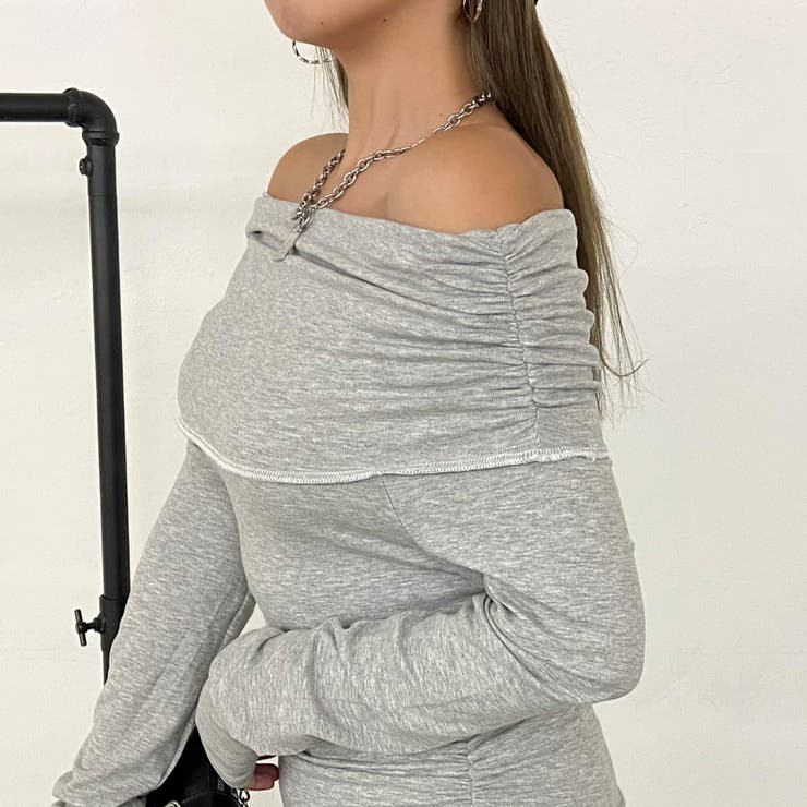 オフショルダーサイドドロストT | non-hedge  | 詳細画像15 