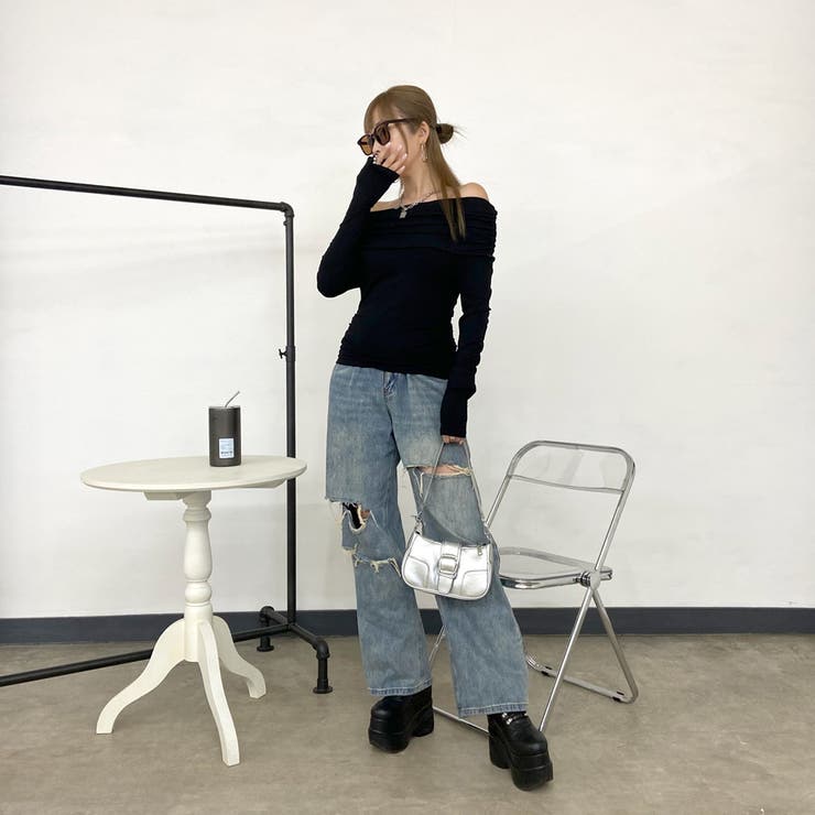 オフショルダーサイドドロストT | non-hedge  | 詳細画像6 