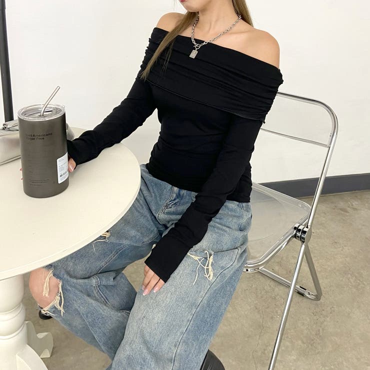 オフショルダーサイドドロストT | non-hedge  | 詳細画像8 