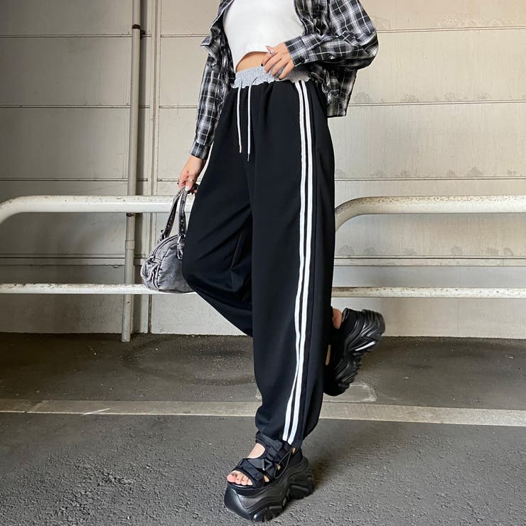 配色ラインカットパンツ | non-hedge  | 詳細画像18 