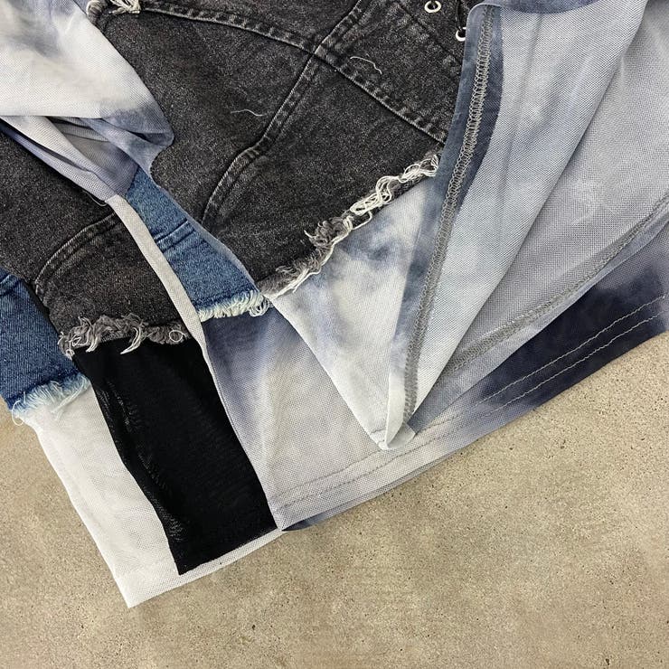 デニムスピンドルベアシアー切替トップス | non-hedge  | 詳細画像43 