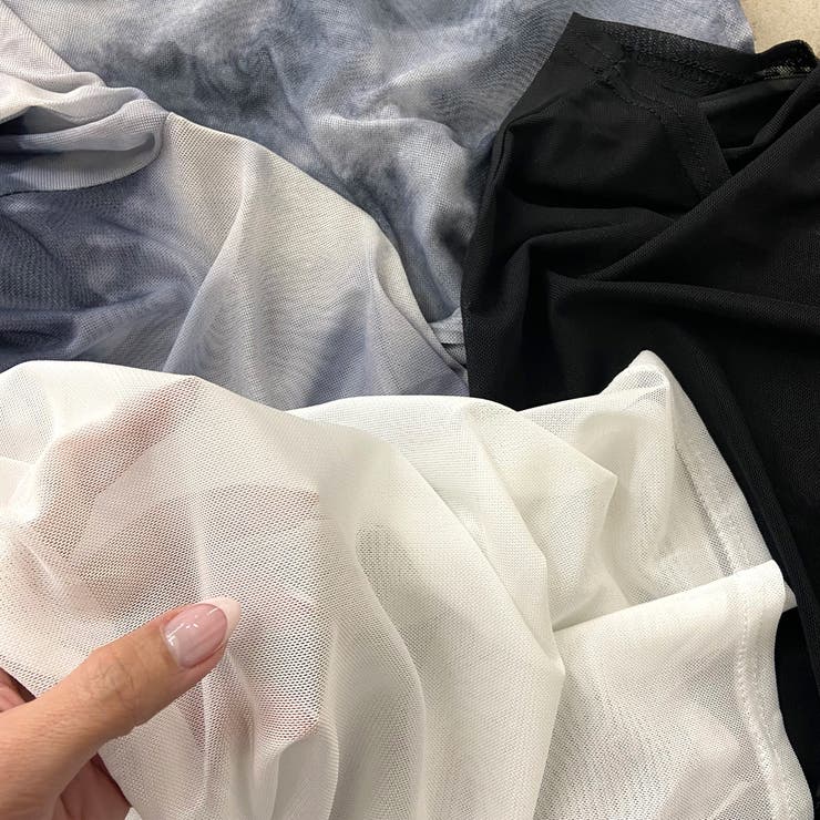 デニムスピンドルベアシアー切替トップス | non-hedge  | 詳細画像44 