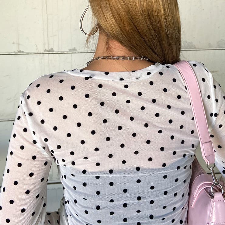 デニムベアイレギュラーヘムシアー切替トップス | non-hedge  | 詳細画像10 