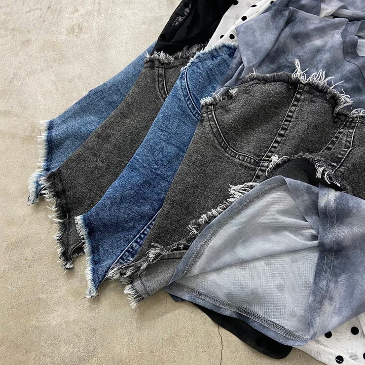 デニムベアイレギュラーヘムシアー切替トップス | non-hedge  | 詳細画像32 