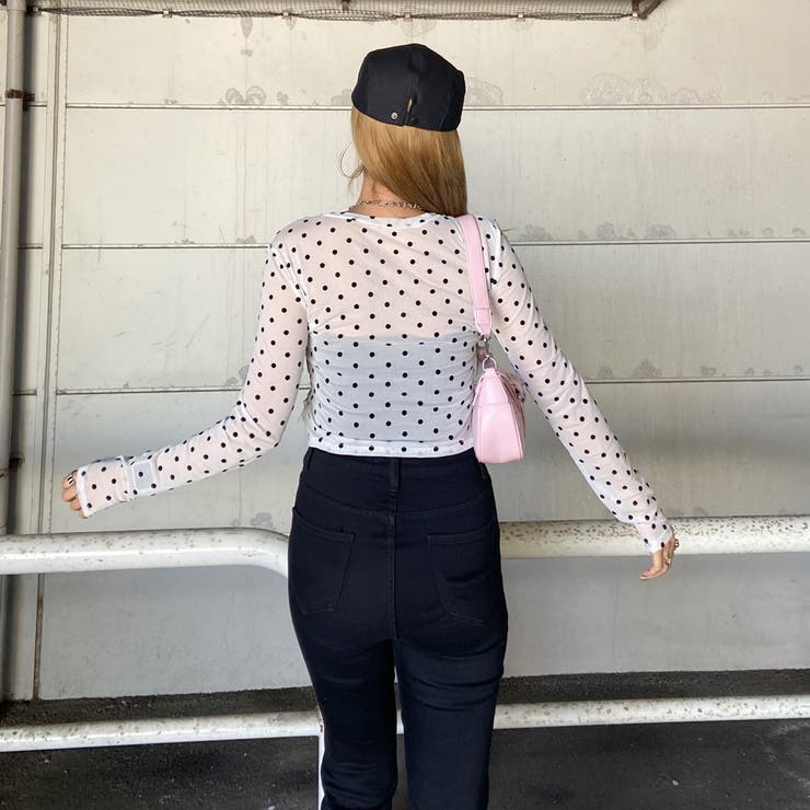 デニムベアイレギュラーヘムシアー切替トップス | non-hedge  | 詳細画像5 