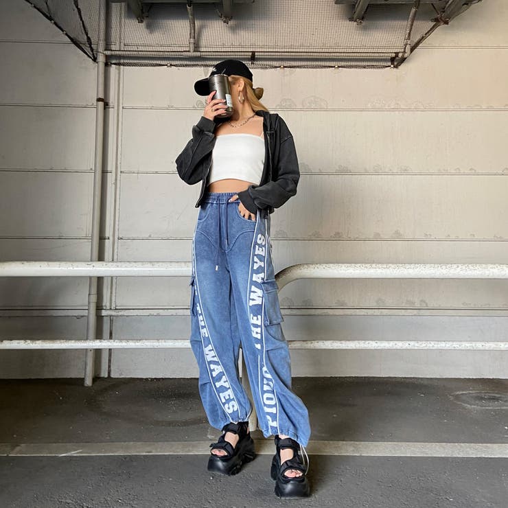 ブリーチラインロゴカットカーゴパンツ | non-hedge  | 詳細画像20 