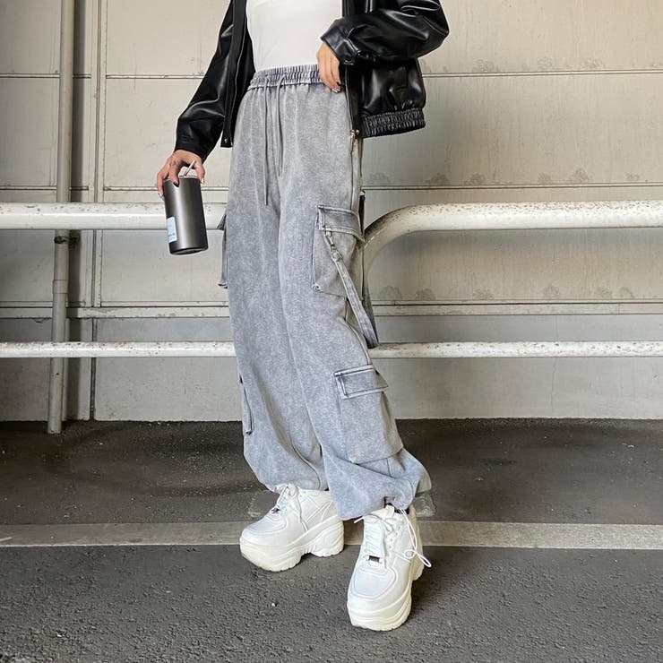 グレー | ブリーチカットカーゴパンツ | non-hedge 