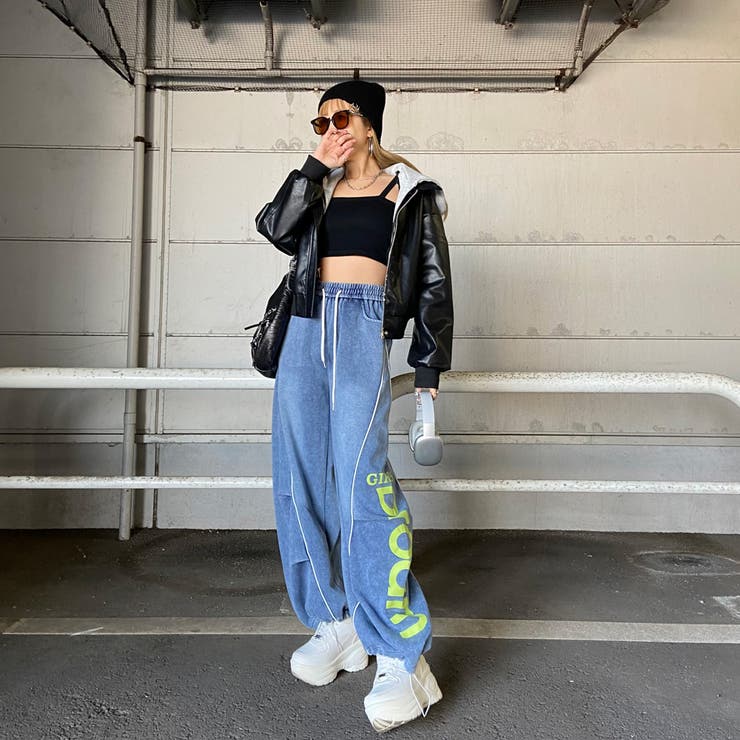 ブリーチラインロゴカットパンツ | non-hedge  | 詳細画像2 