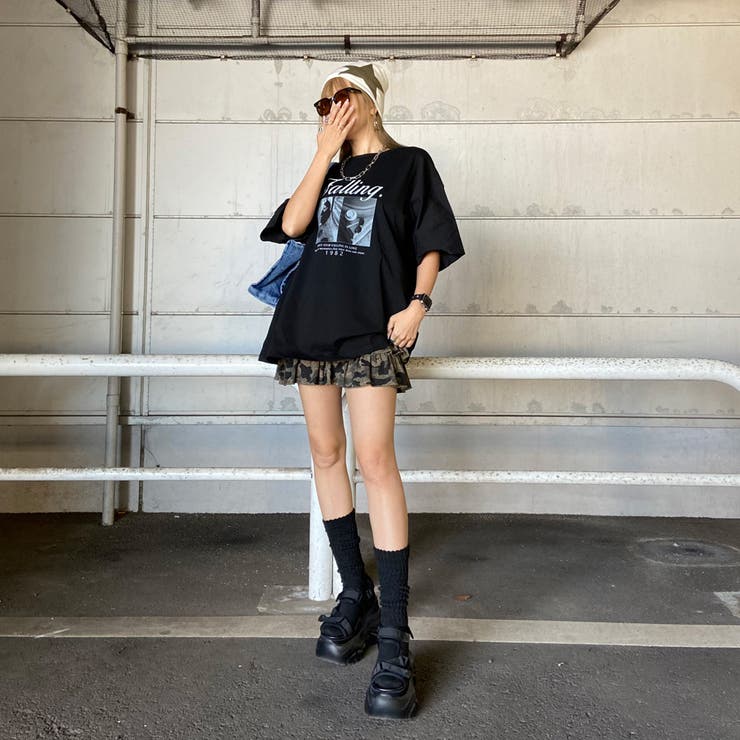 ロゴ転写ビッグTシャツ | non-hedge  | 詳細画像10 