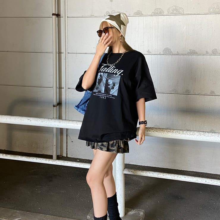 ロゴ転写ビッグTシャツ | non-hedge  | 詳細画像11 