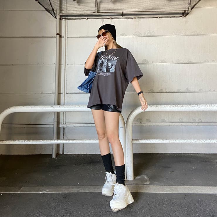 ロゴ転写ビッグTシャツ | non-hedge  | 詳細画像1 