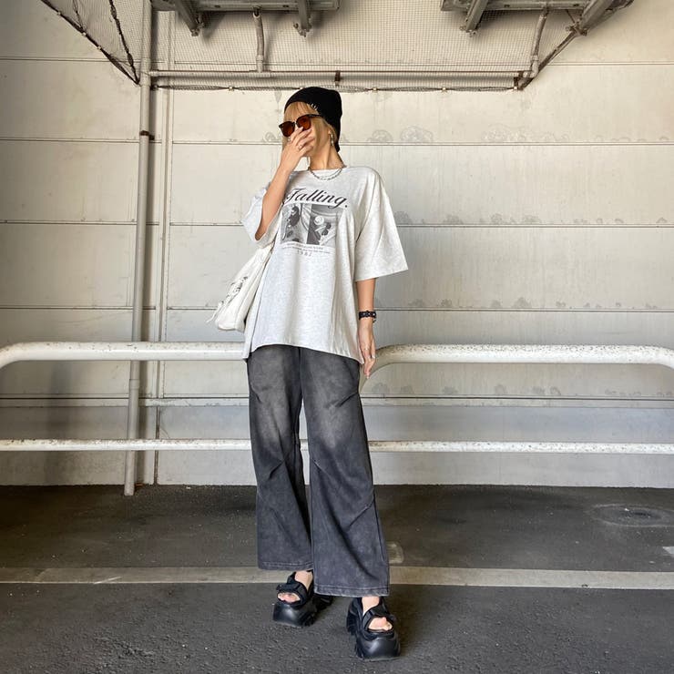 ロゴ転写ビッグTシャツ | non-hedge  | 詳細画像26 