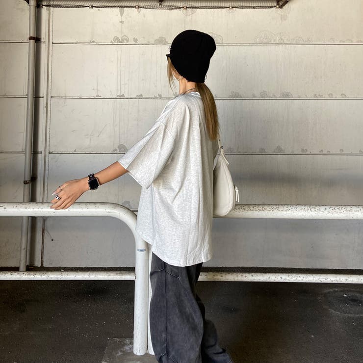 ロゴ転写ビッグTシャツ | non-hedge  | 詳細画像28 