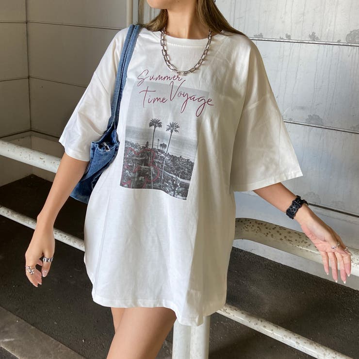 カラーロゴ転写ビッグTシャツ | non-hedge  | 詳細画像1 