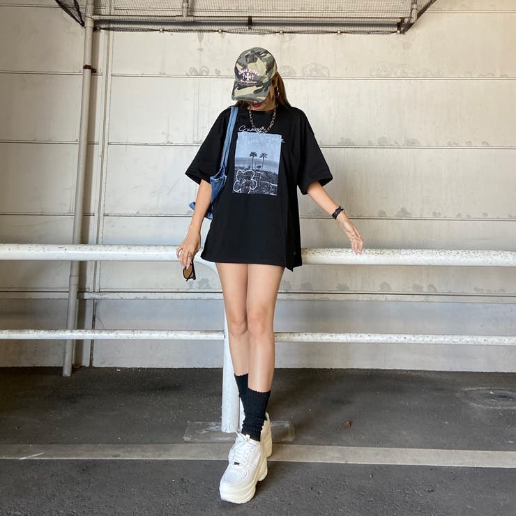 カラーロゴ転写ビッグTシャツ | non-hedge  | 詳細画像13 