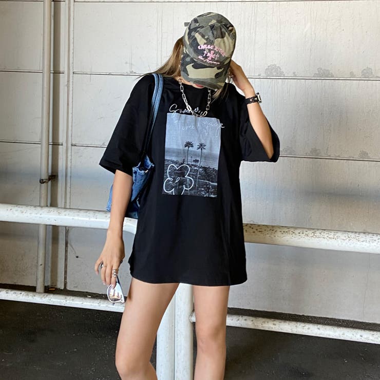 カラーロゴ転写ビッグTシャツ | non-hedge  | 詳細画像14 