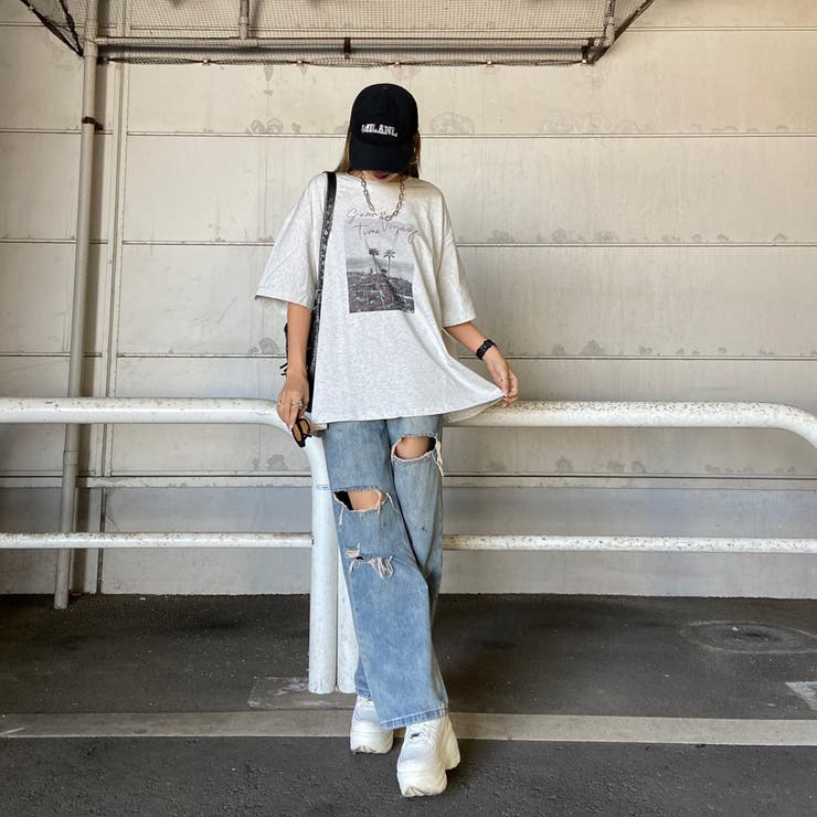 カラーロゴ転写ビッグTシャツ | non-hedge  | 詳細画像18 