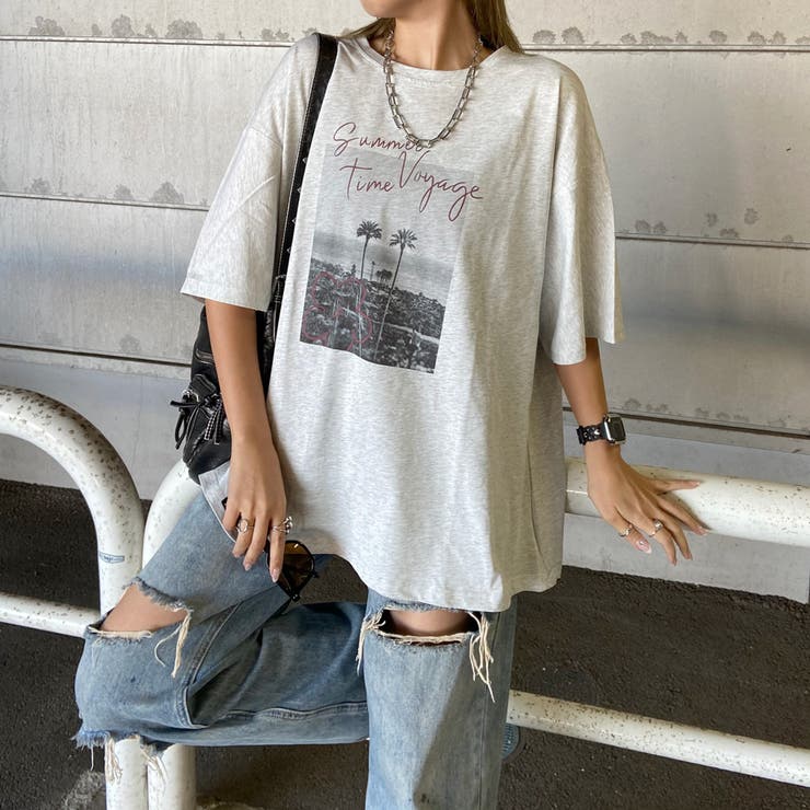 カラーロゴ転写ビッグTシャツ | non-hedge  | 詳細画像22 