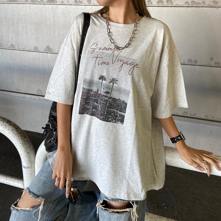 カラーロゴ転写ビッグTシャツ | non-hedge  | 詳細画像23 